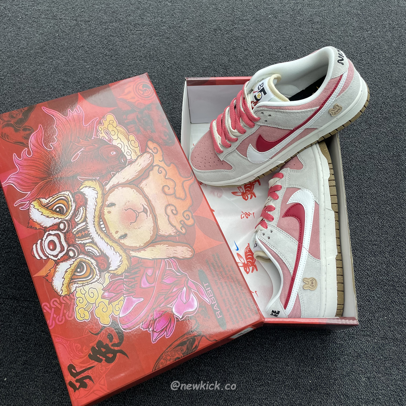 Nike Sb Dunk Low Se 85 Double Swoosh Grey Pink Rabbit Do9457 117 (3) - www.newkick.vip